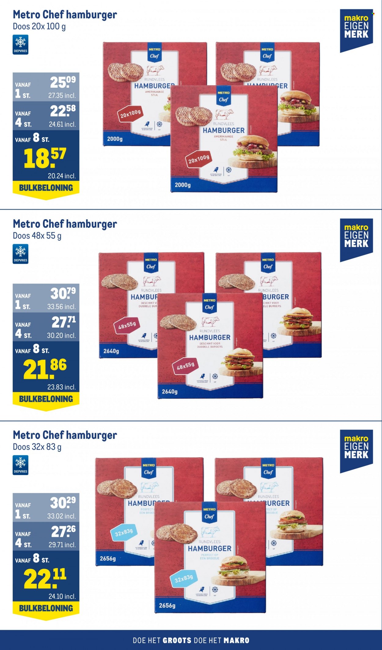 thumbnail - Makro-aanbieding - 1-3-2023 - 28-3-2023 -  producten in de aanbieding - brood, broodje, rundvlees, hamburger. Pagina 4.