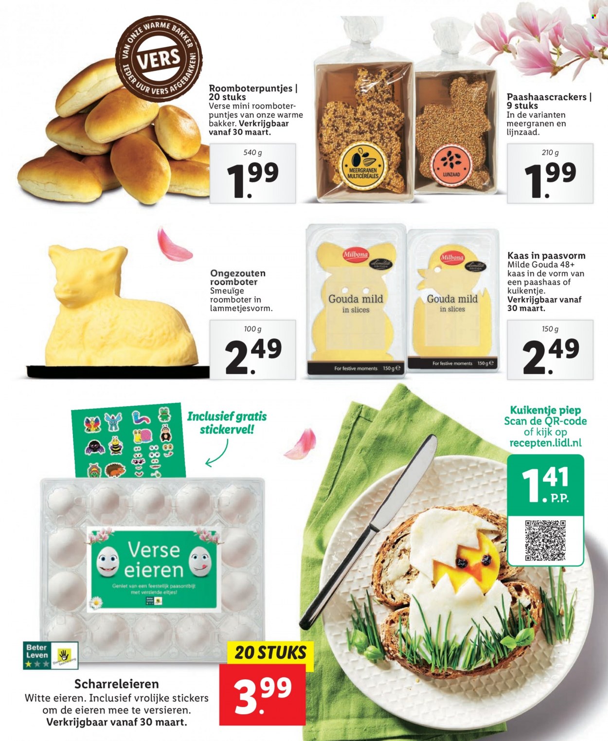 thumbnail - Lidl-aanbieding -  producten in de aanbieding - kaas, gouda, roomboter, lijnzaad. Pagina 5.