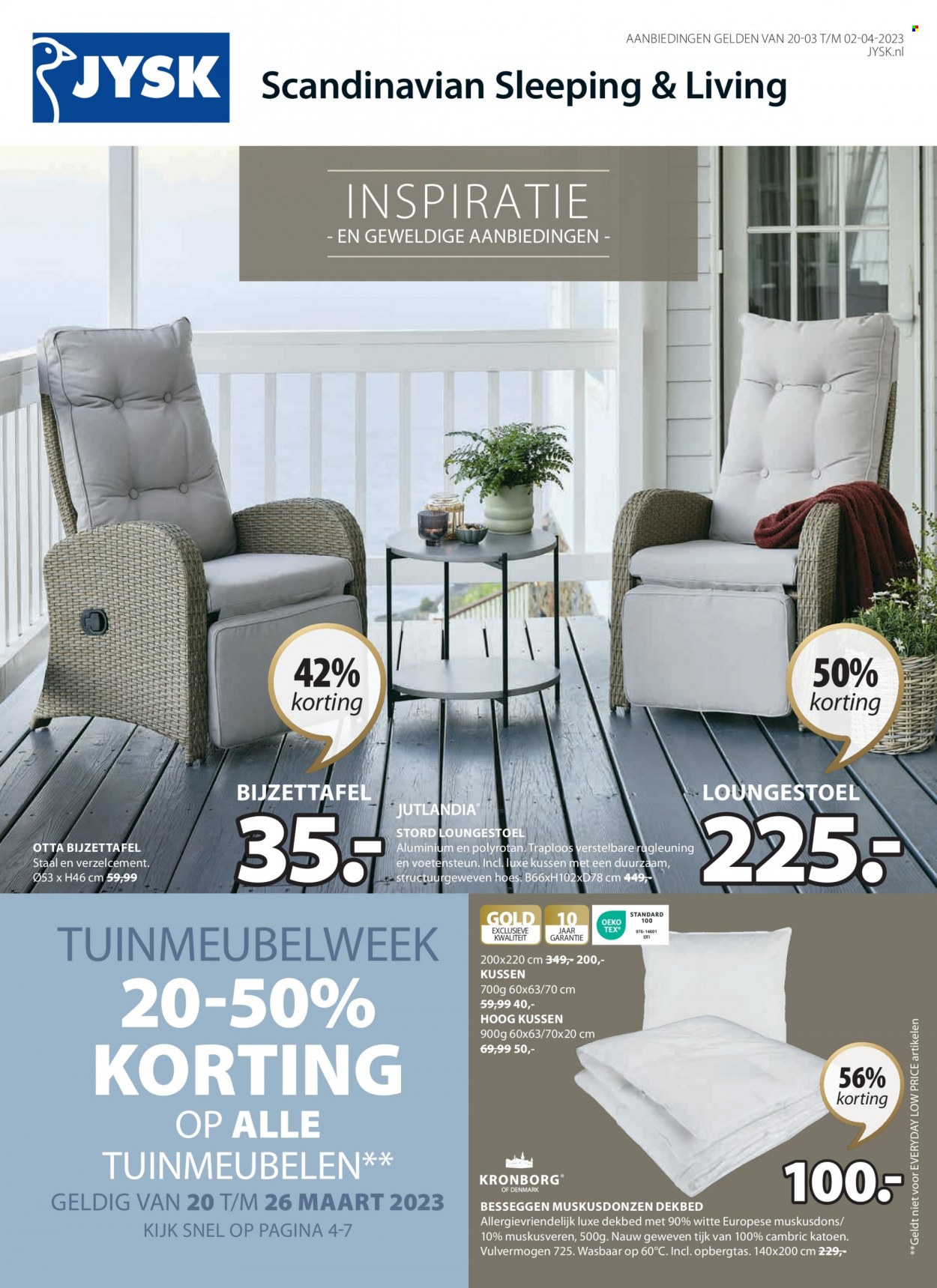 JYSK-aanbieding - 20-3-2023 - 2-4-2023. Pagina 1