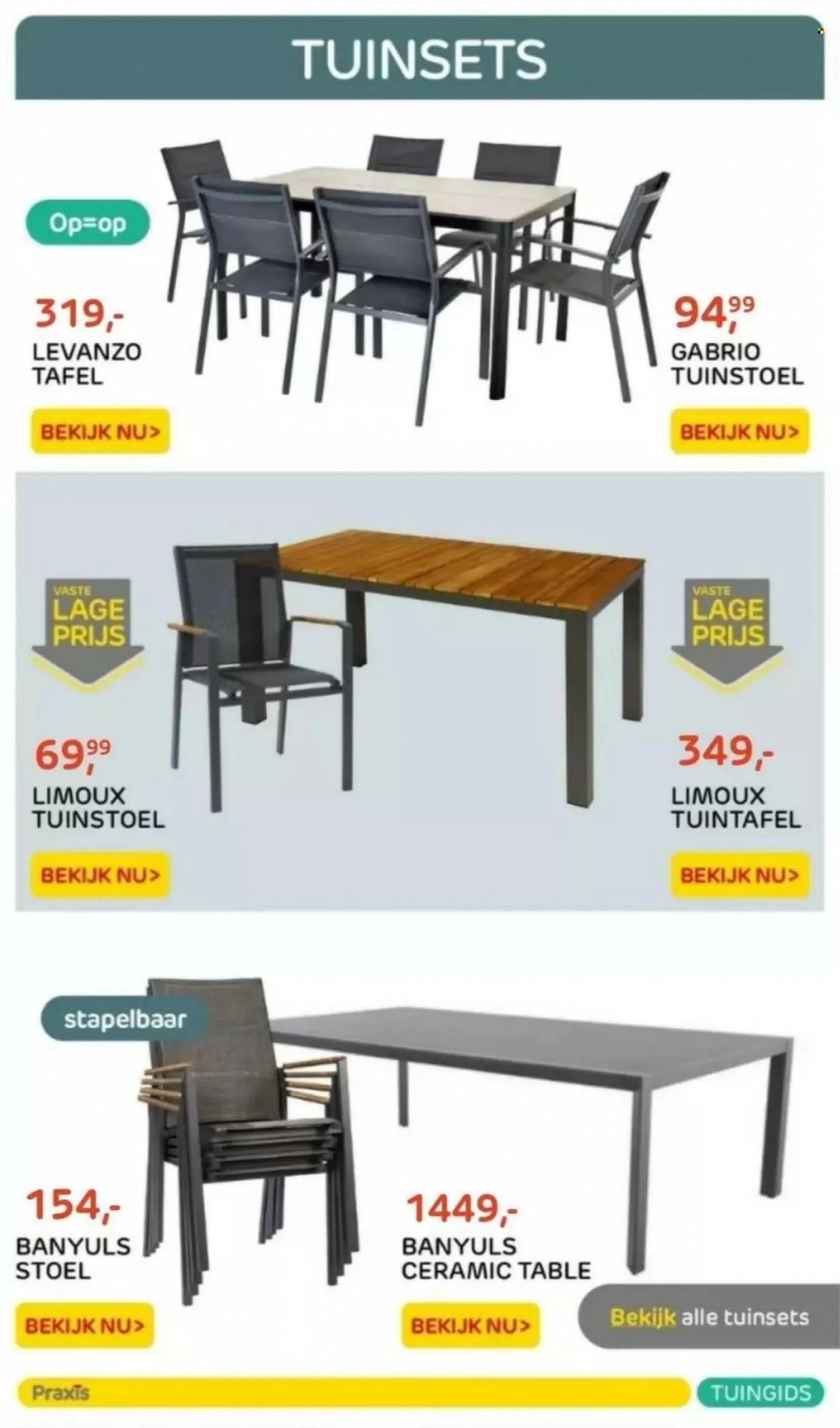 thumbnail - Praxis-aanbieding -  producten in de aanbieding - tafel, stoel. Pagina 15.