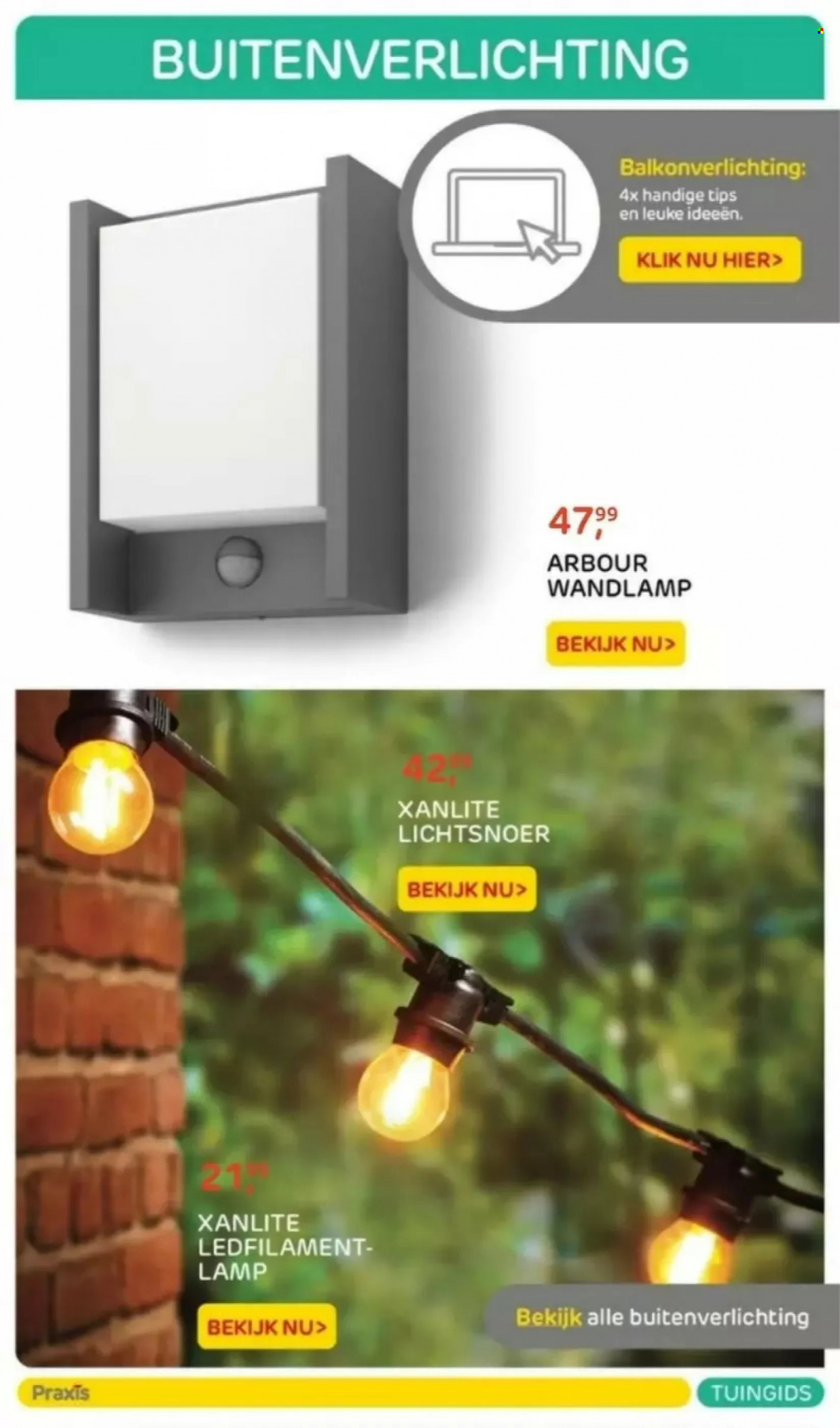 thumbnail - Praxis-aanbieding -  producten in de aanbieding - lamp, wandlamp. Pagina 33.