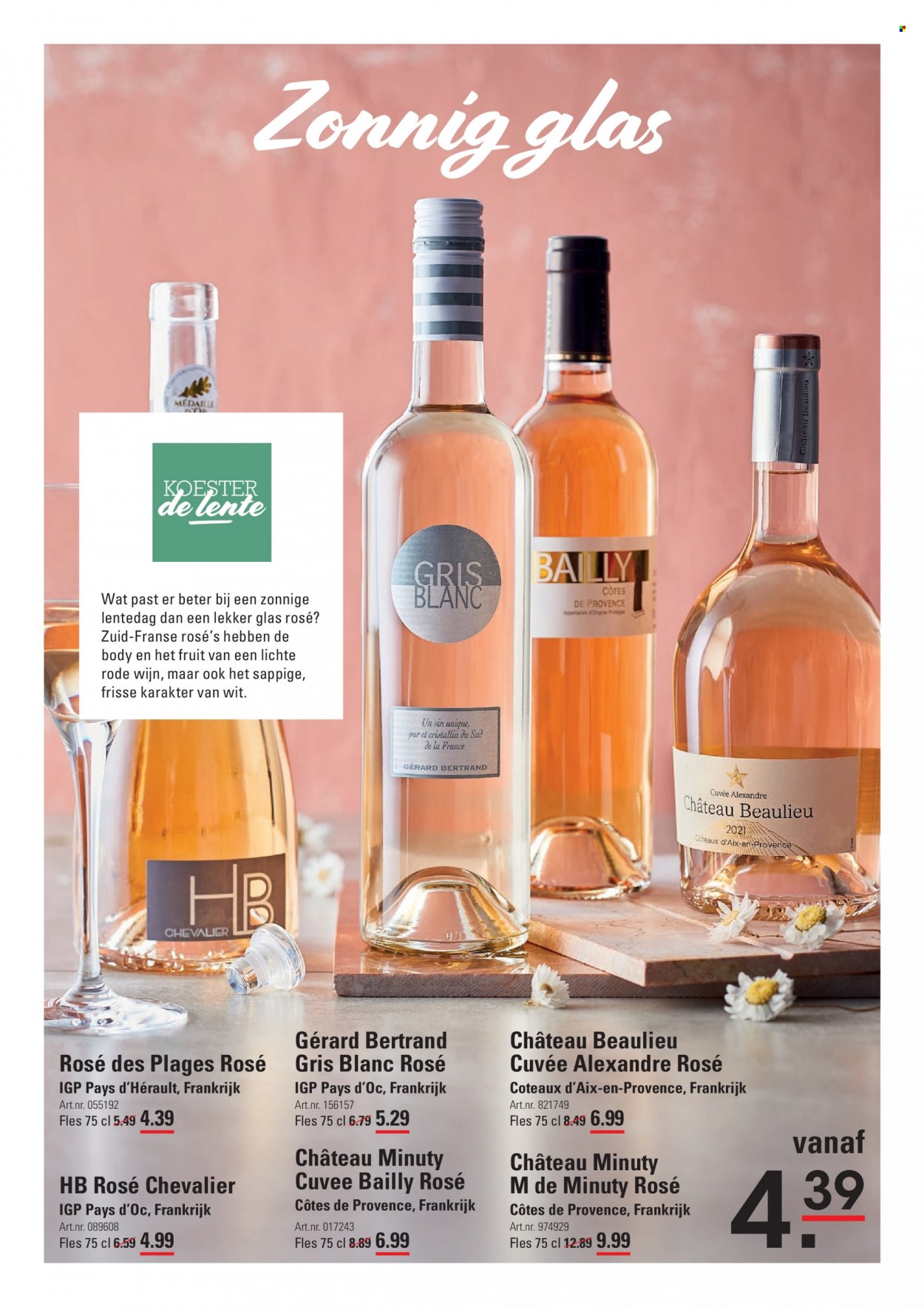 thumbnail - Sligro-aanbieding - 23-3-2023 - 10-4-2023 -  producten in de aanbieding - rode wijn, Côtes de Provence, wijn, Frankrijk, glazen. Pagina 6.