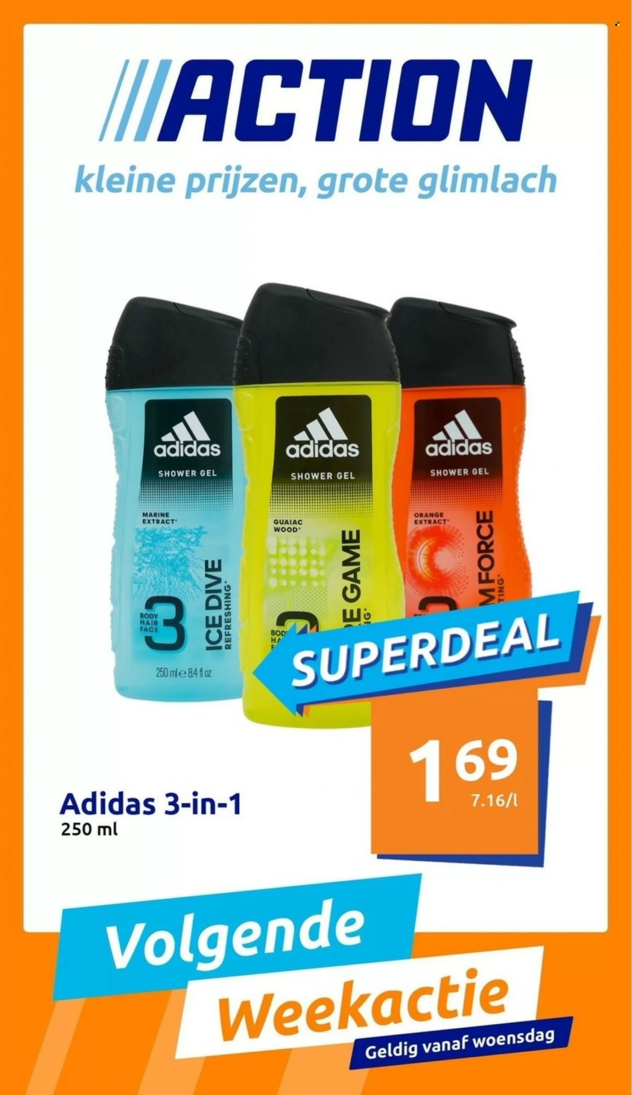 Action-aanbieding. Pagina 1