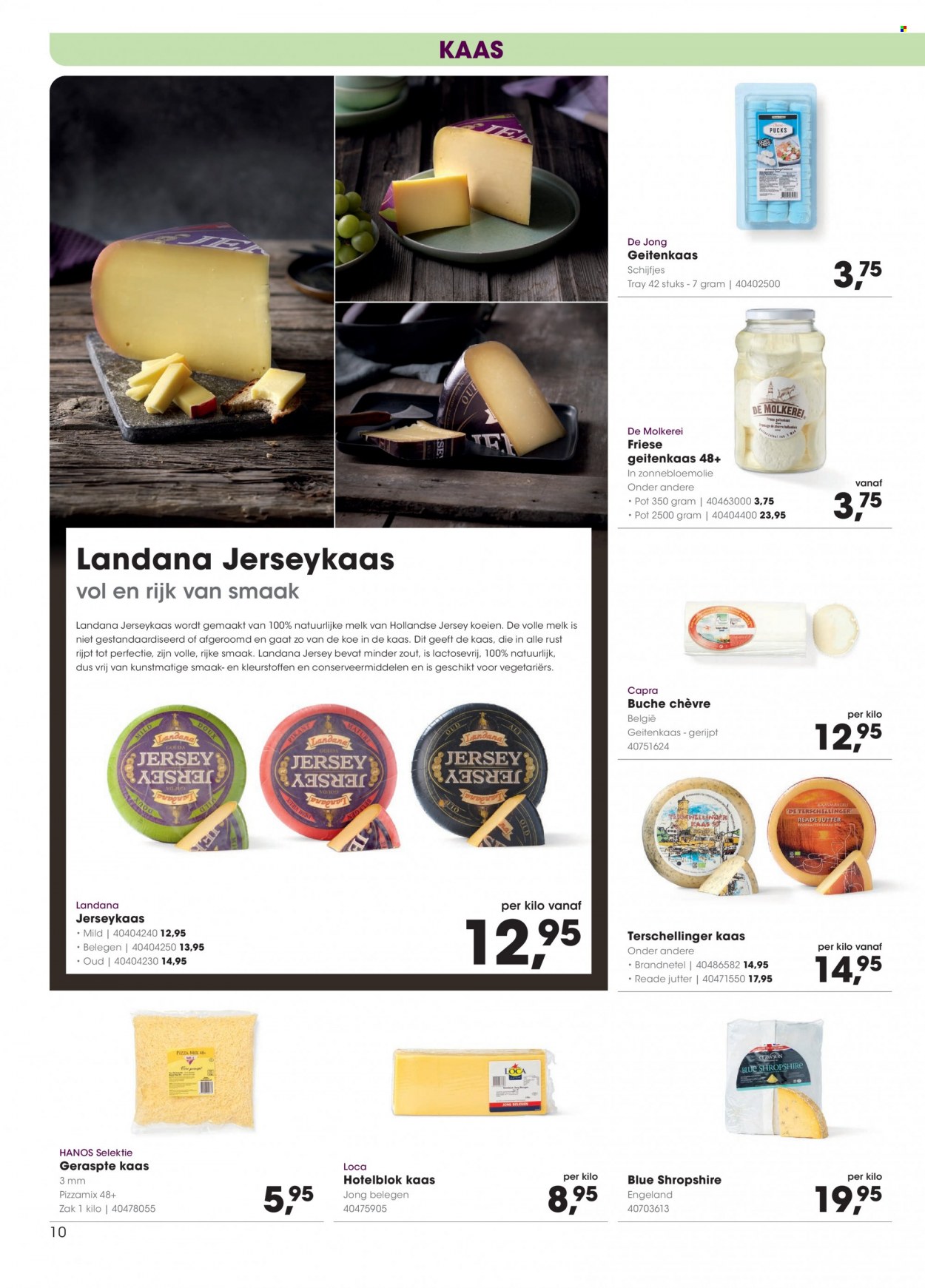 thumbnail - Hanos-aanbieding - 27-3-2023 - 9-4-2023 -  producten in de aanbieding - Chèvre, kaas, geraspte kaas, melk, volle melk. Pagina 10.