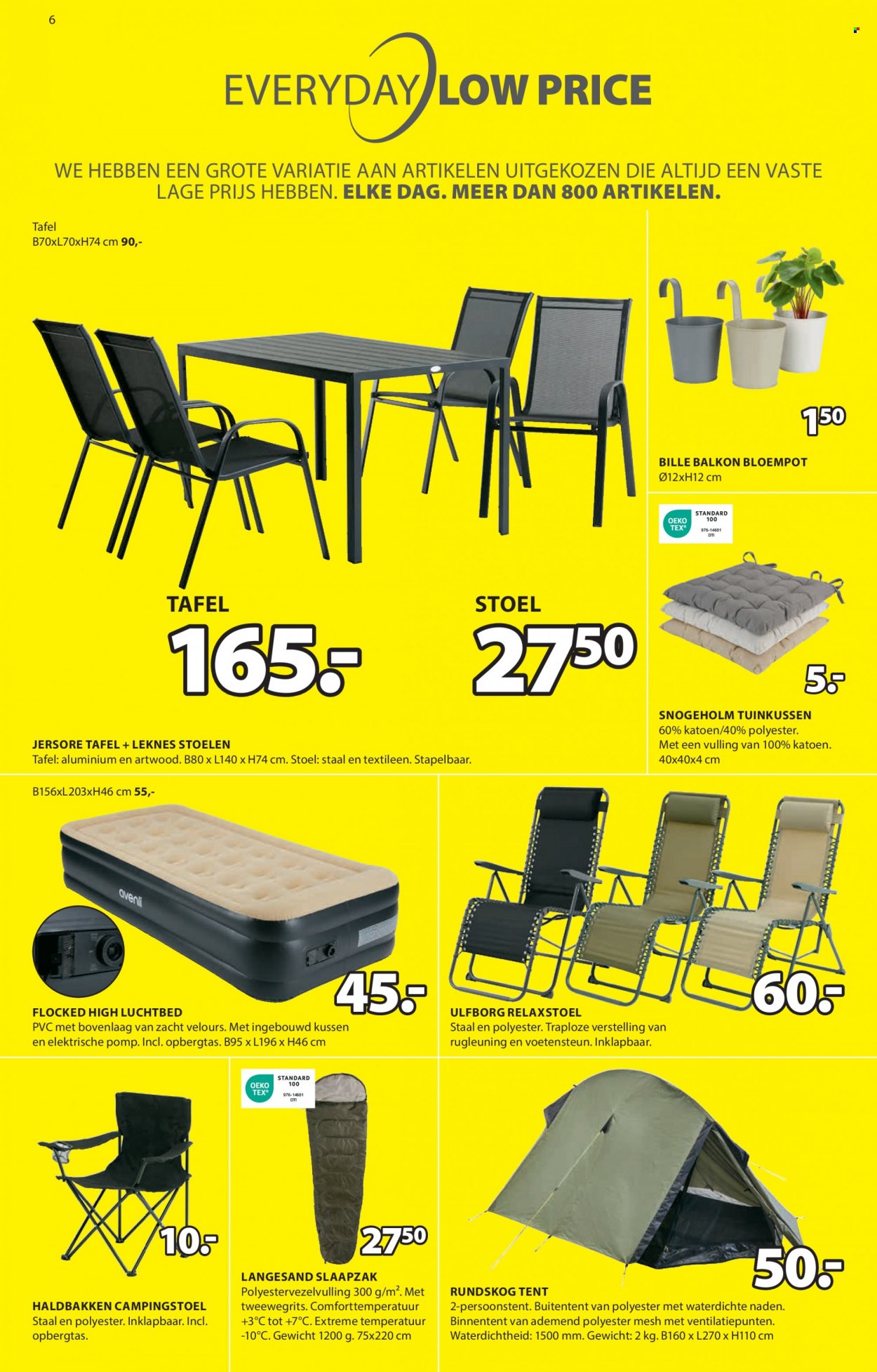 thumbnail - JYSK-aanbieding - 27-3-2023 - 10-4-2023 -  producten in de aanbieding - tuinkussen, tafel, stoel, bloempot. Pagina 6.
