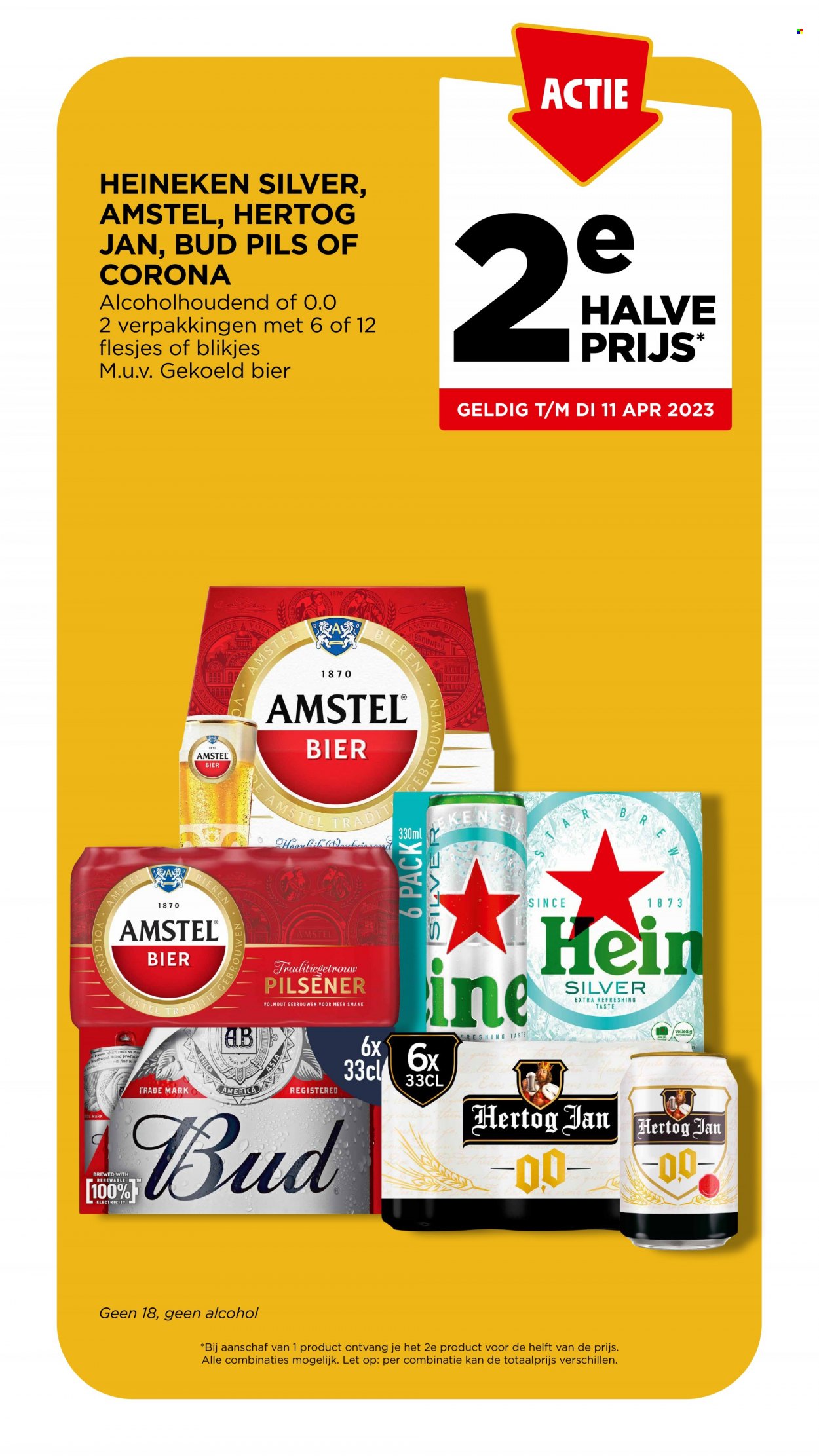 thumbnail - Jumbo-aanbieding - 29-3-2023 - 4-4-2023 -  producten in de aanbieding - pilsener, Amstel Bier, Heineken, Hertog Jan, bier. Pagina 41.