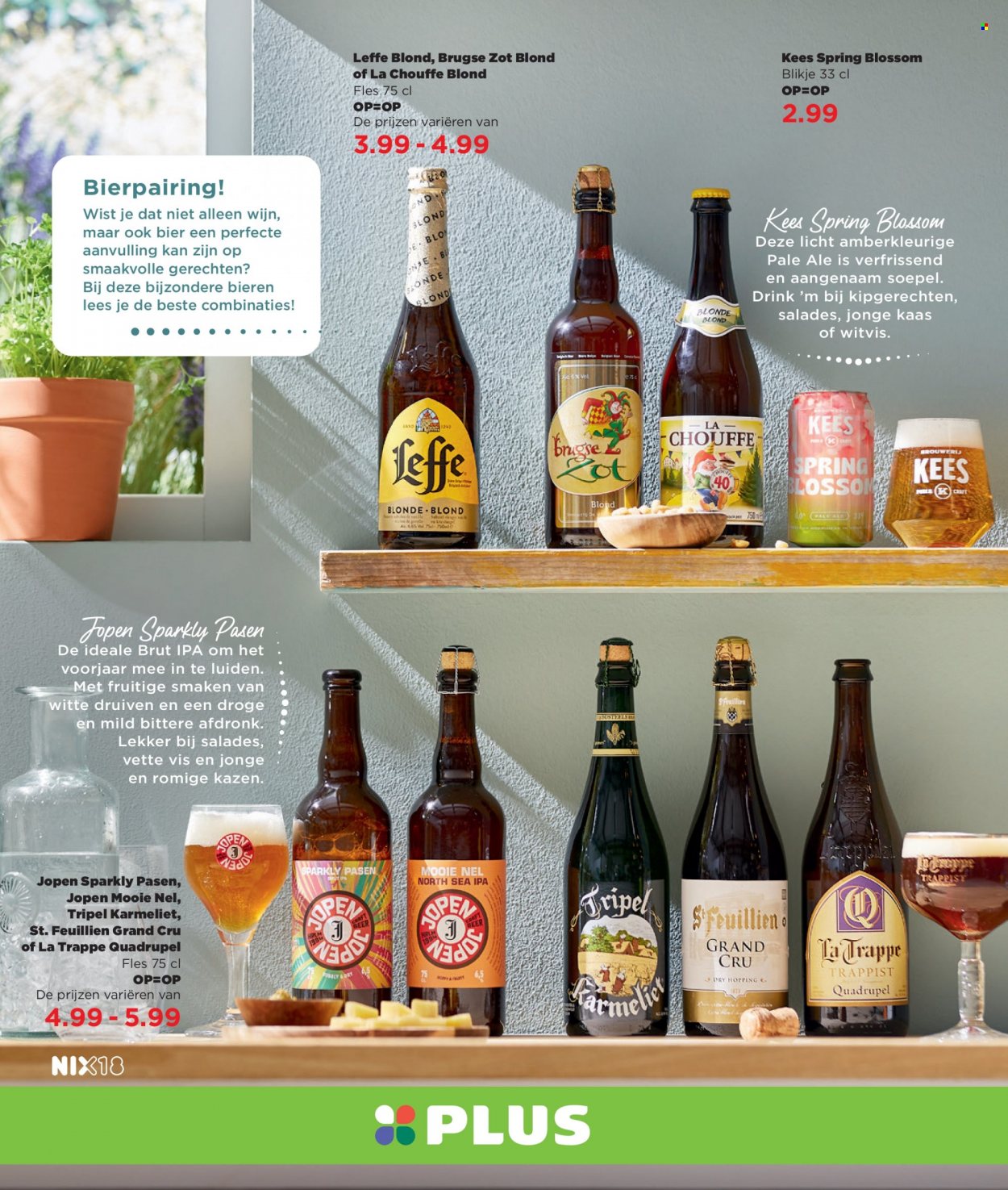 thumbnail - Plus-aanbieding -  producten in de aanbieding - Leffe, bier, IPA, Jonge Kaas, kaas, wijn. Pagina 88.