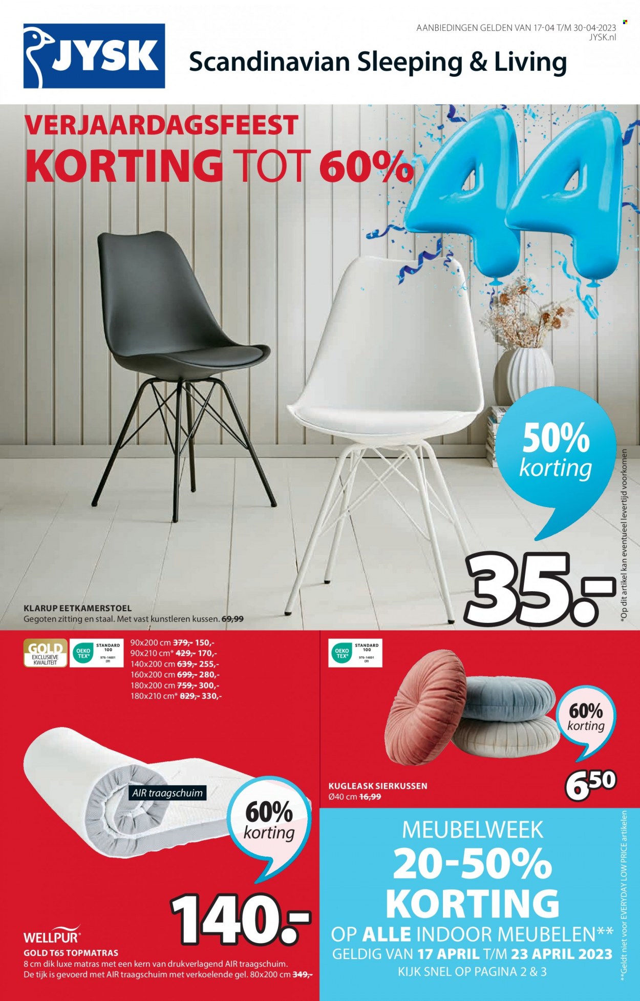 JYSK-aanbieding - 17-4-2023 - 30-4-2023. Pagina 1