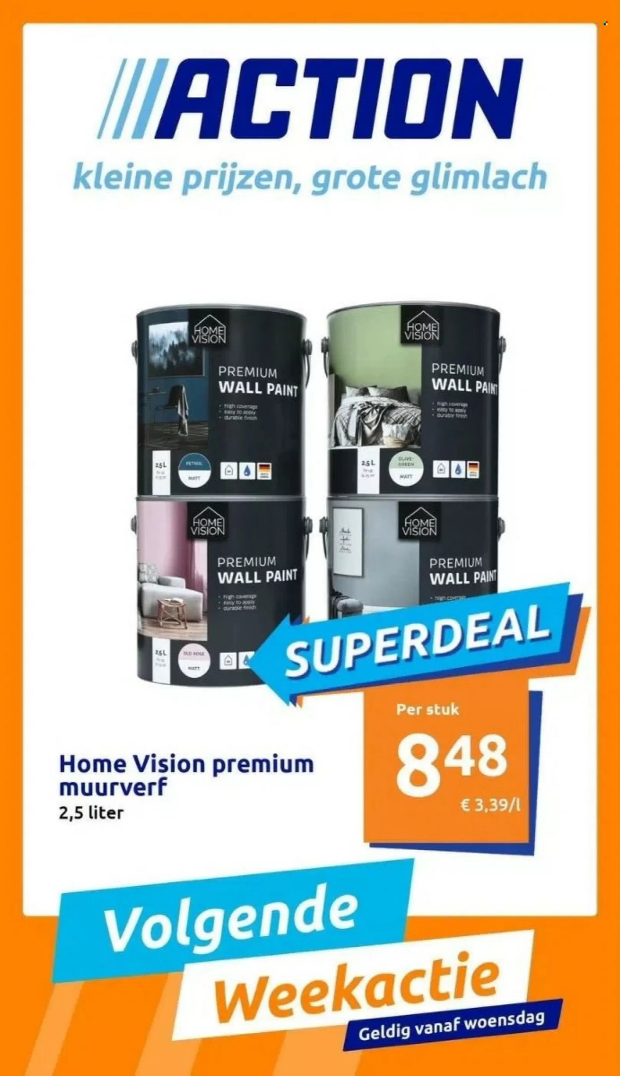 Action-aanbieding. Pagina 1