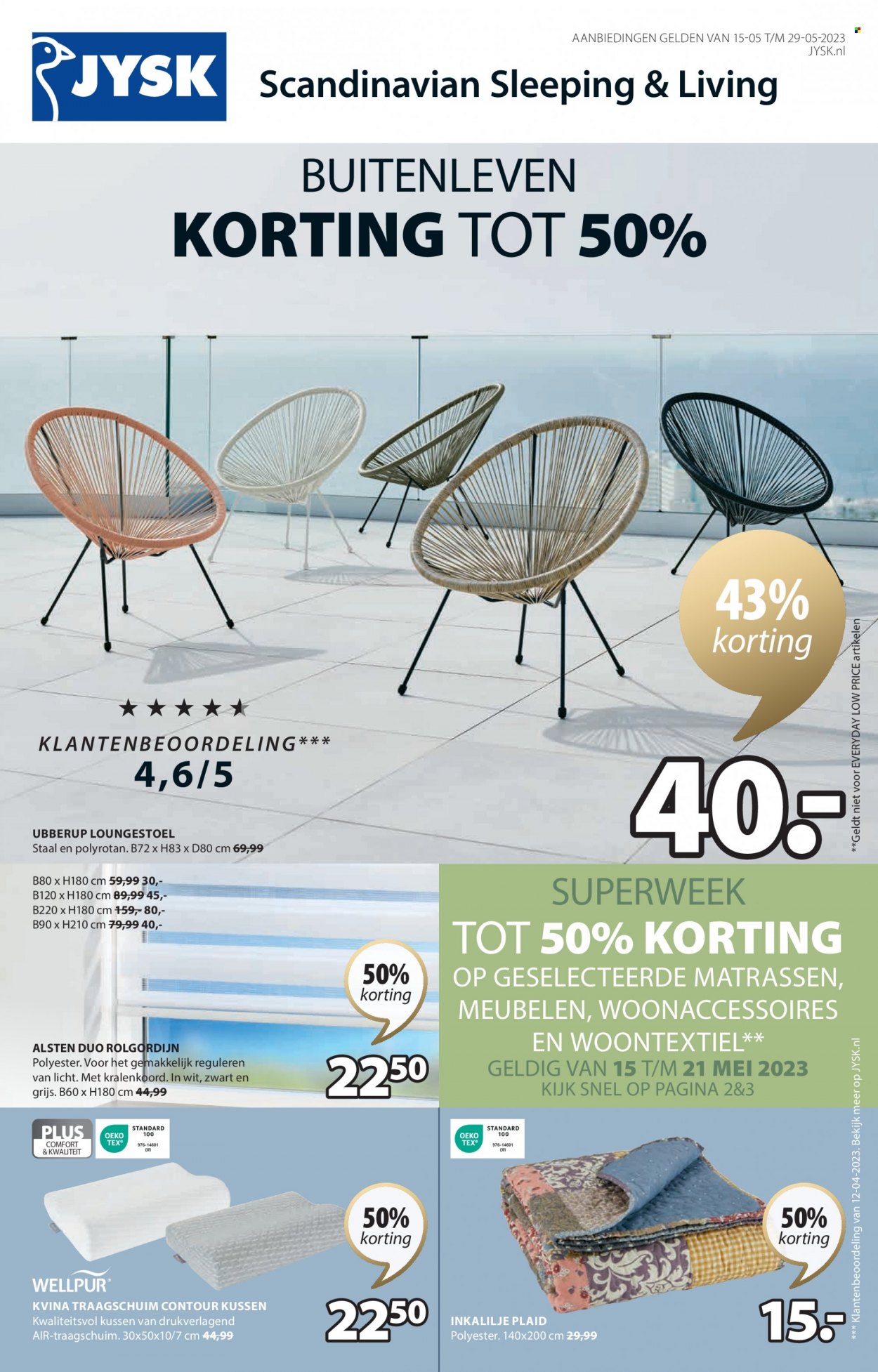 JYSK-aanbieding - 15-5-2023 - 29-5-2023. Pagina 1