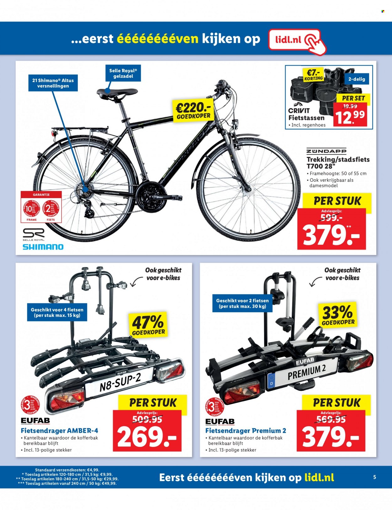 thumbnail - Lidl-aanbieding - 19-5-2023 - 11-6-2023 -  producten in de aanbieding - Shimano, stadsfiets, fiets, fietsendrager. Pagina 5.