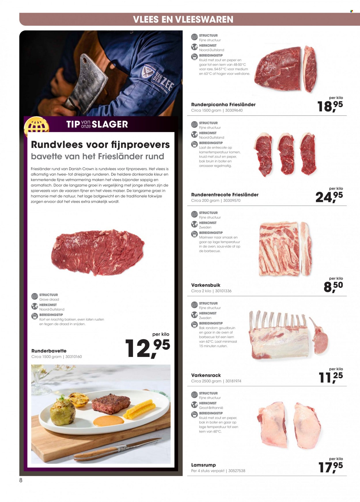 thumbnail - Hanos-aanbieding - 22-5-2023 - 4-6-2023 -  producten in de aanbieding - runderpicanha, entrecote, rundvlees, BBQ. Pagina 8.