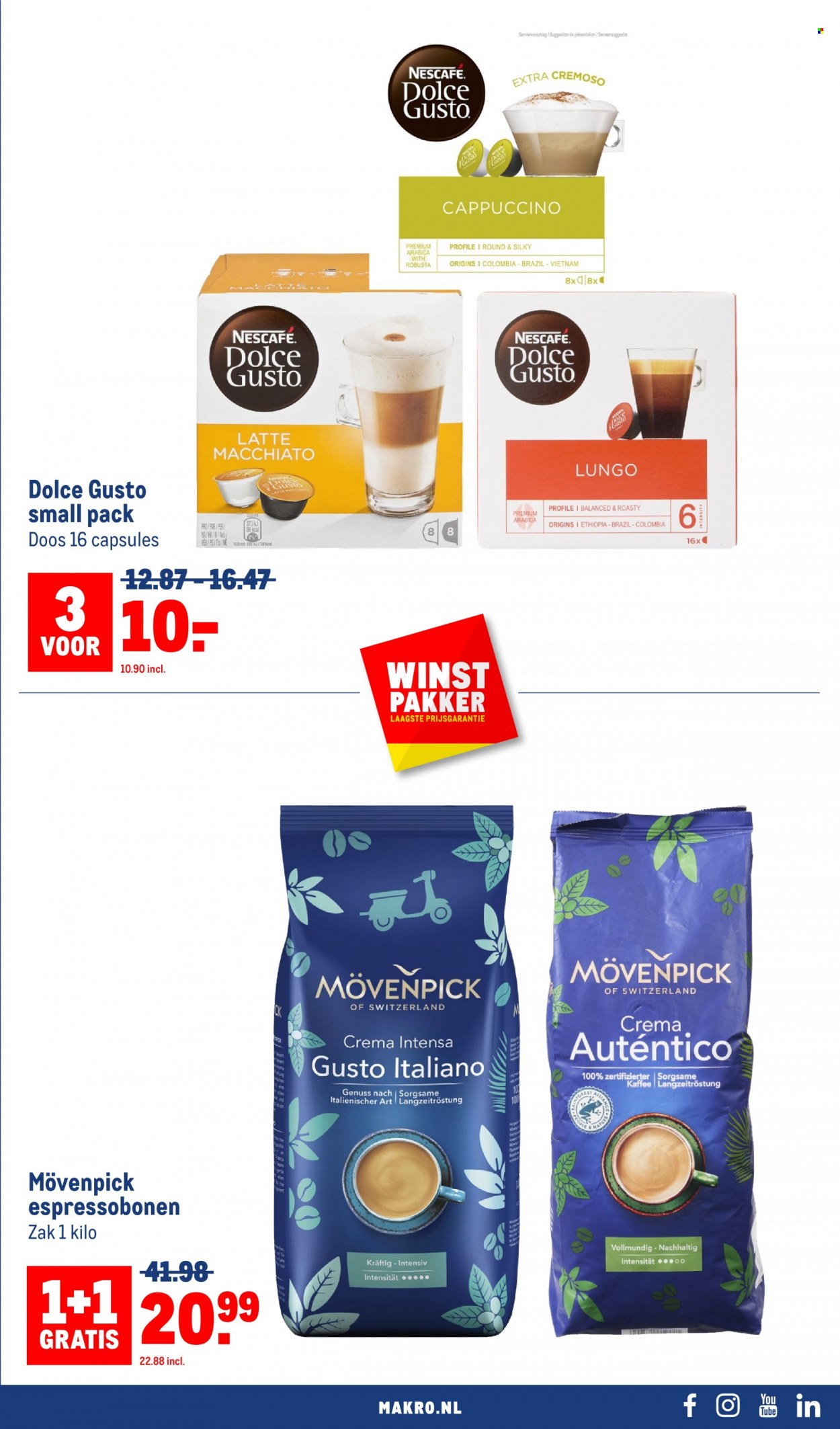 thumbnail - Makro-aanbieding - 24-5-2023 - 6-6-2023 -  producten in de aanbieding - Mövenpick, Dolce Gusto, Nescafé. Pagina 7.