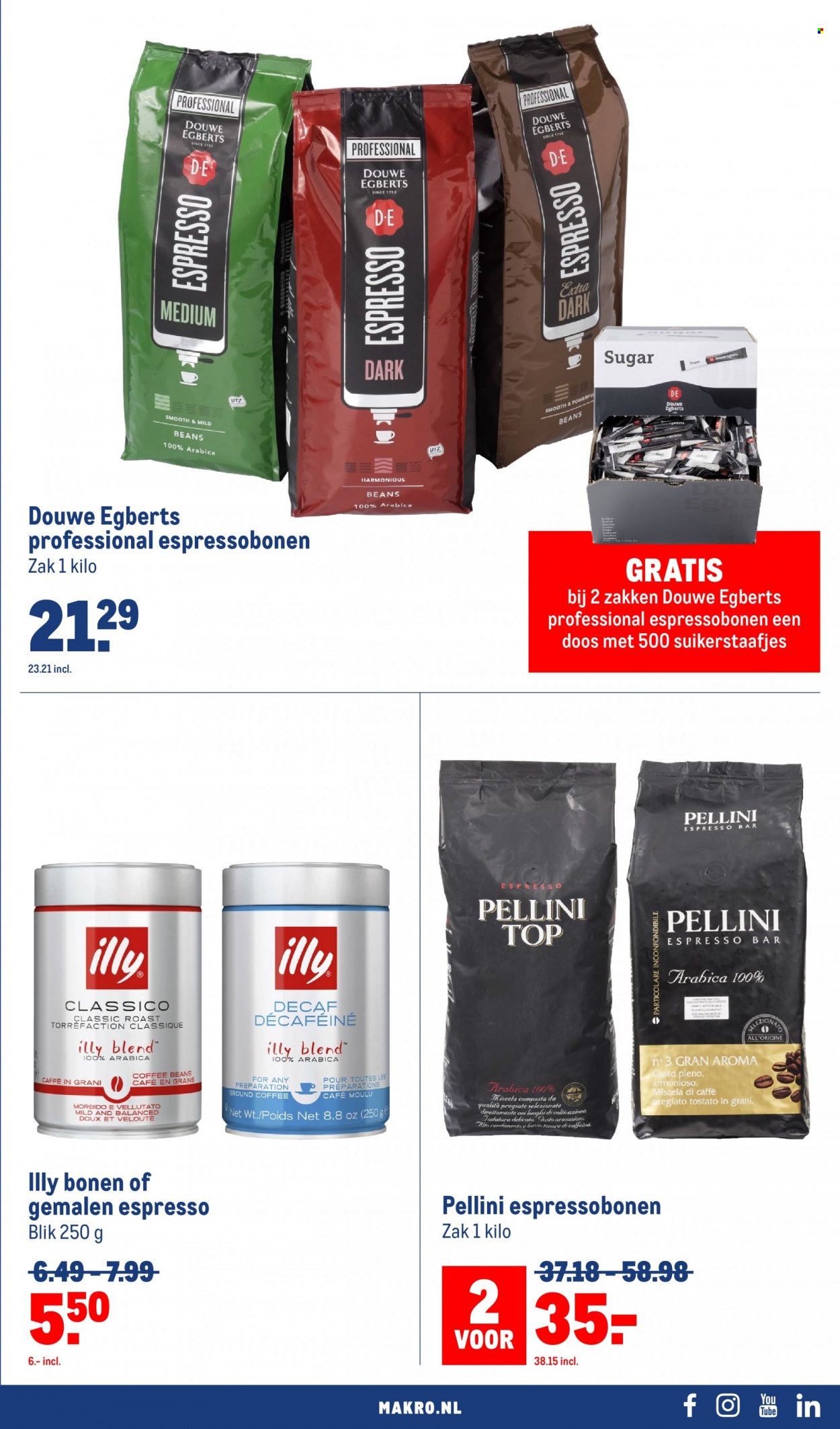 thumbnail - Makro-aanbieding - 24-5-2023 - 6-6-2023 -  producten in de aanbieding - Douwe Egberts, Espresso, top. Pagina 23.