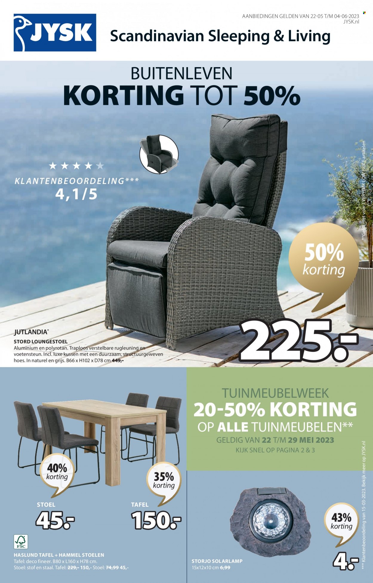JYSK-aanbieding - 22-5-2023 - 4-6-2023. Pagina 1