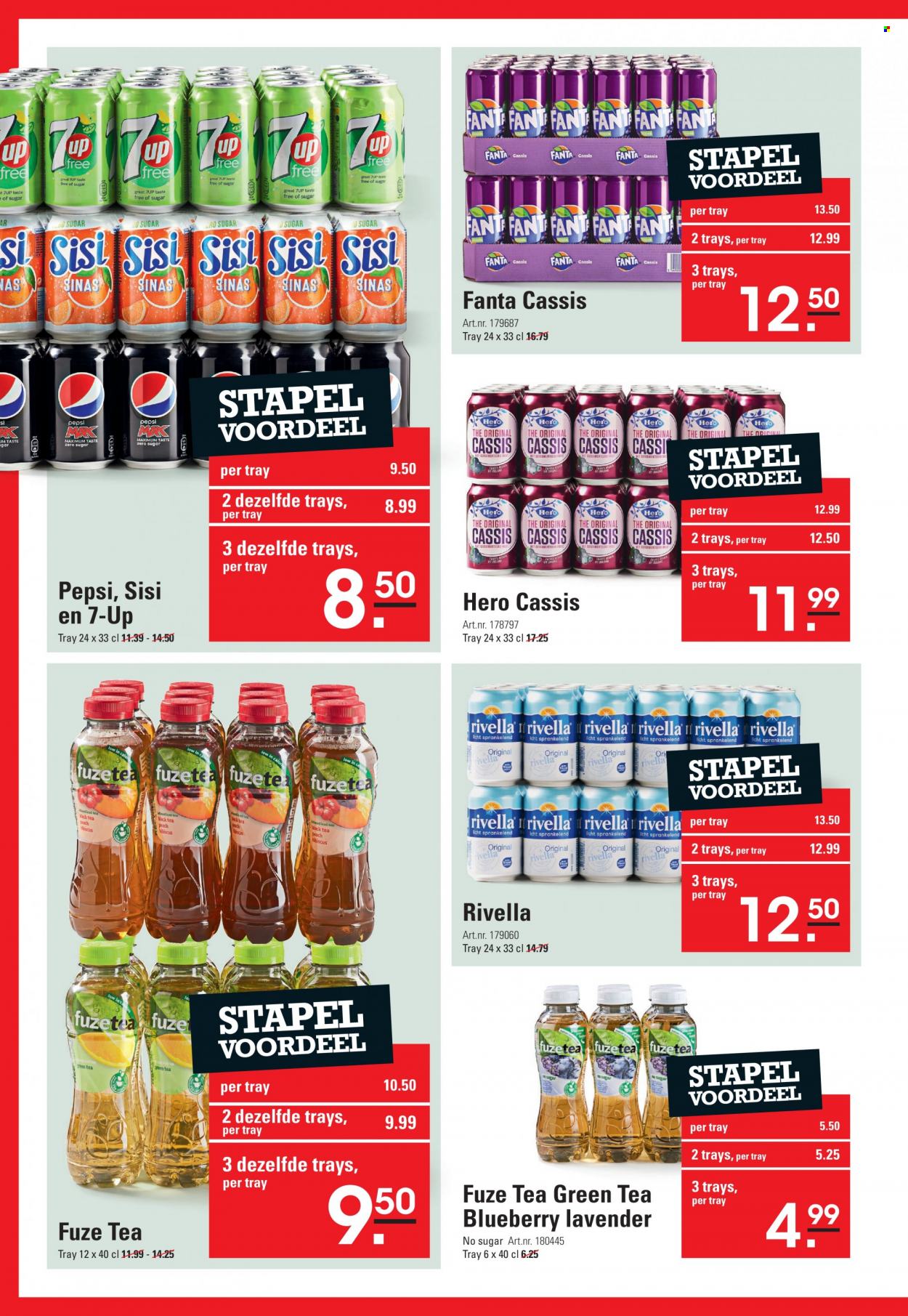 thumbnail - Sligro-aanbieding - 25-5-2023 - 12-6-2023 -  producten in de aanbieding - Pepsi, Fanta, thee, fuzetea. Pagina 8.