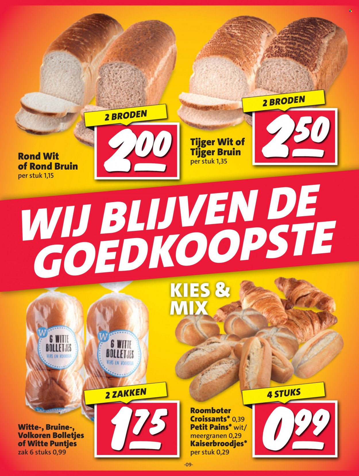thumbnail - Nettorama-aanbieding - 29-5-2023 - 4-6-2023 -  producten in de aanbieding - kaiserbroodjes, croissant. Pagina 9.