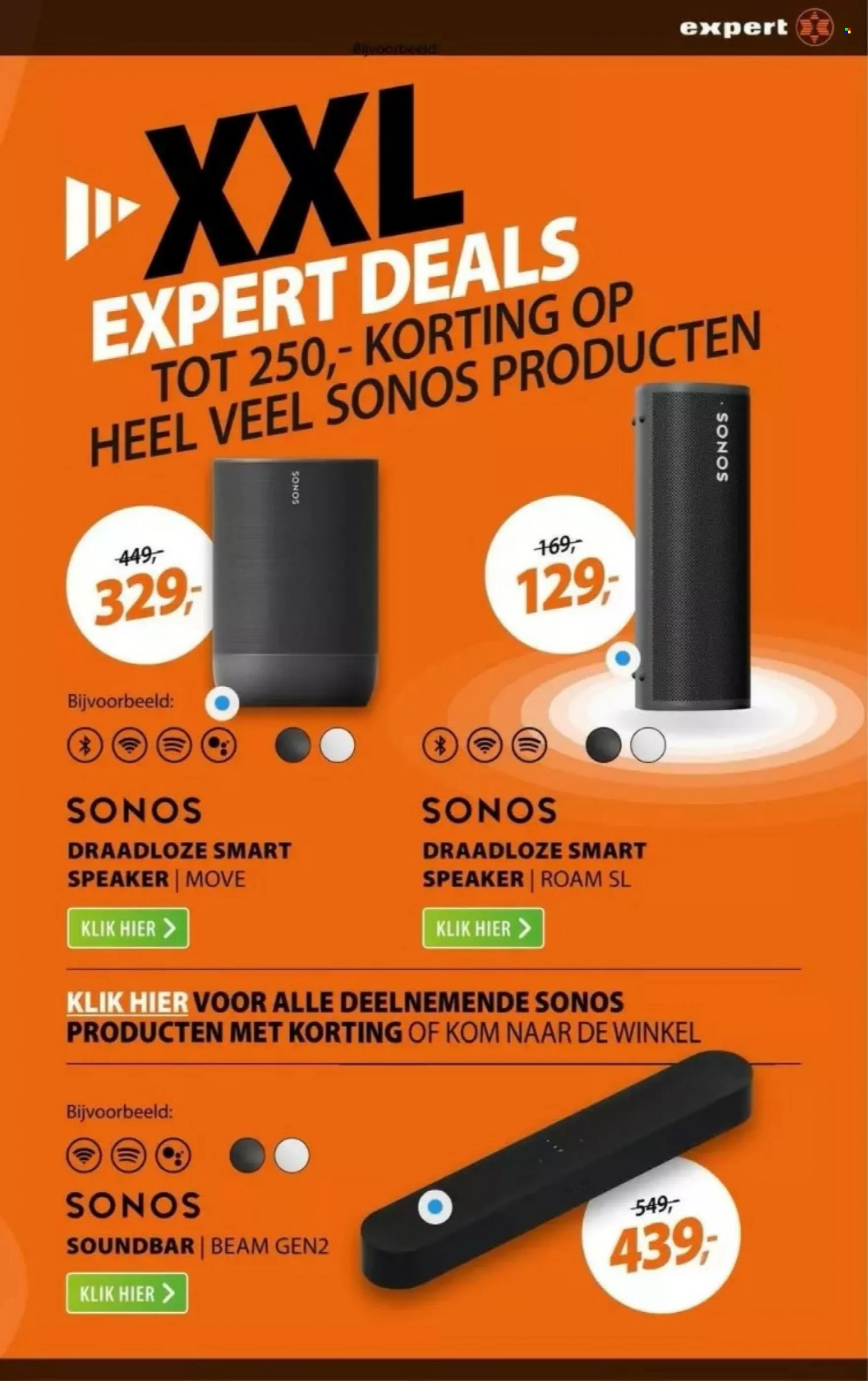 thumbnail - Expert-aanbieding - 29-5-2023 - 4-6-2023 -  producten in de aanbieding - draadloze smart speaker, soundbar. Pagina 7.