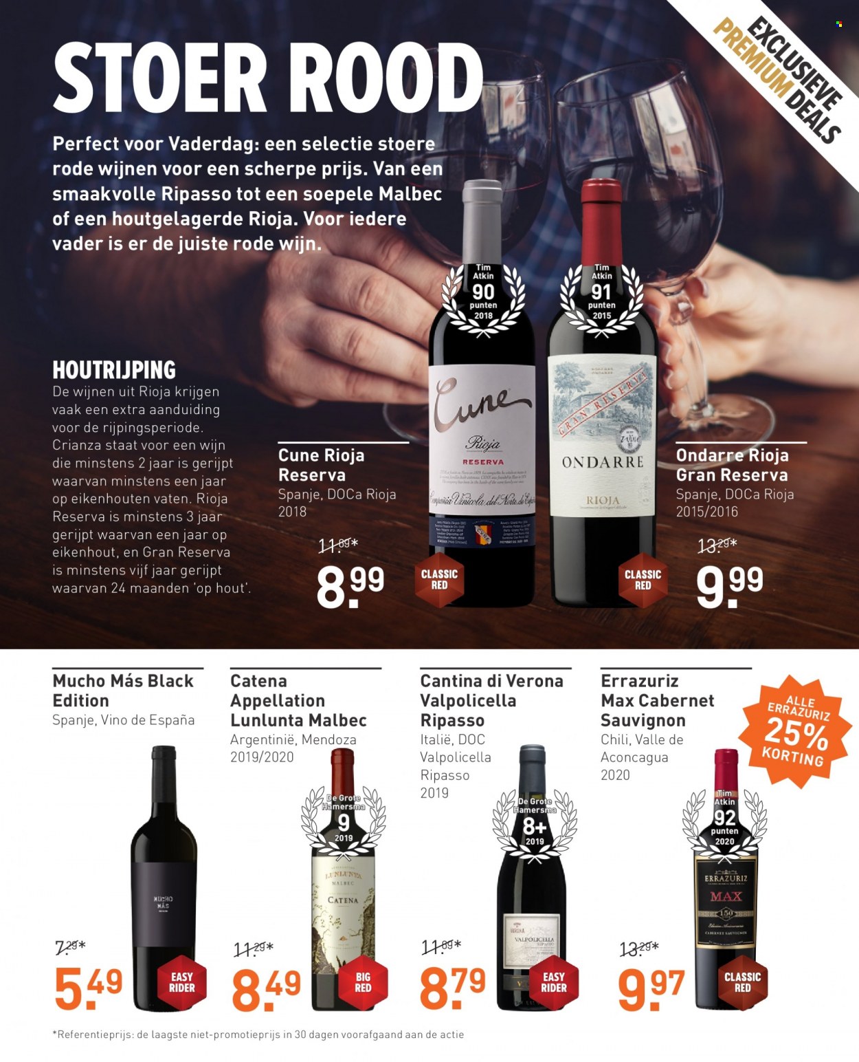 thumbnail - Gall & Gall-aanbieding - 29-5-2023 - 18-6-2023 -  producten in de aanbieding - Cabernet Sauvignon, Rioja, rode wijn, Valpolicella, wijn. Pagina 9.