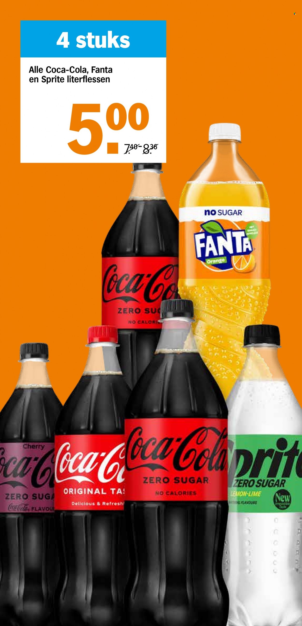 thumbnail - Albert Heijn-aanbieding - 5-6-2023 - 11-6-2023 -  producten in de aanbieding - Coca-Cola, Sprite, Fanta. Pagina 18.
