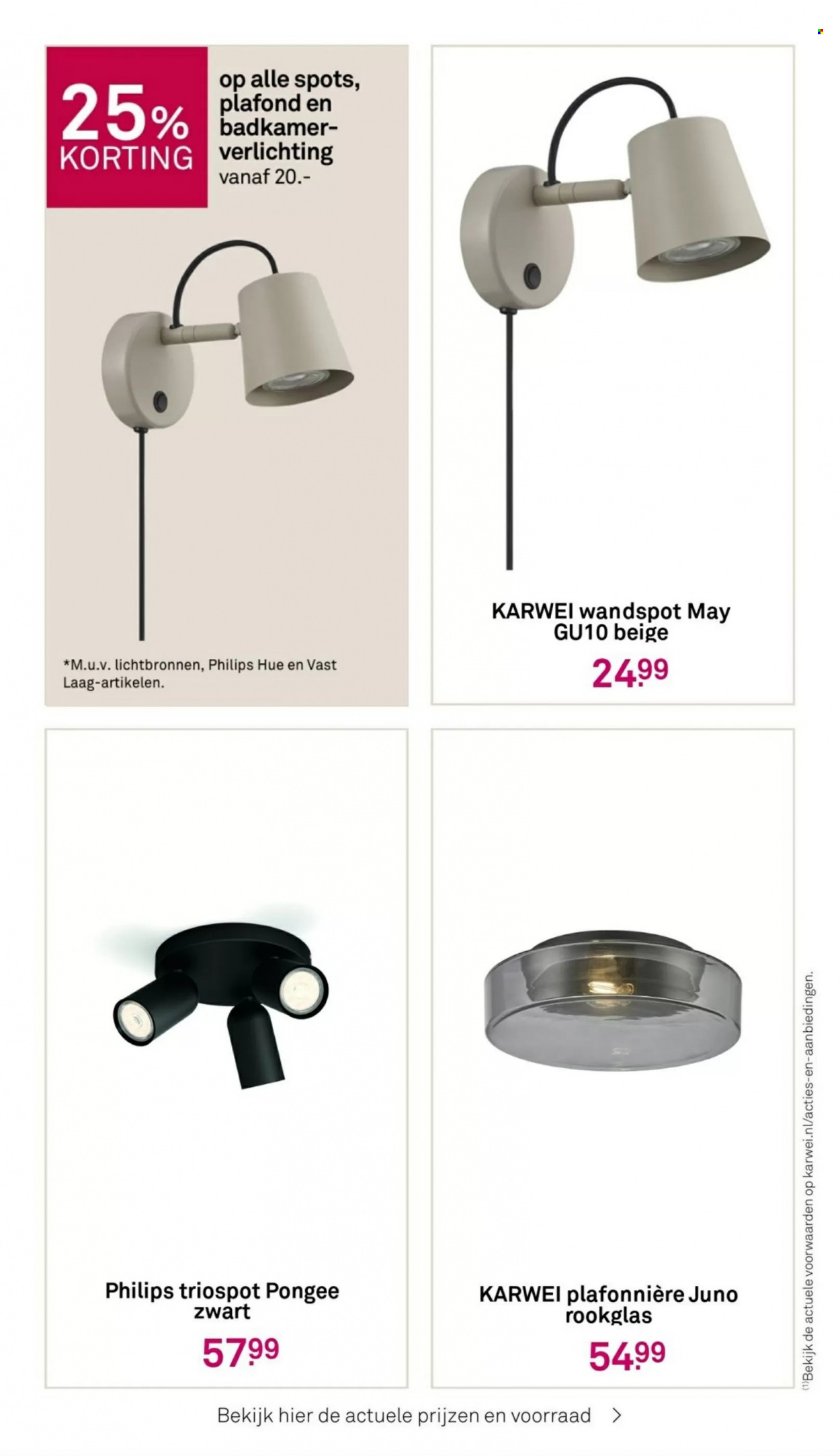 thumbnail - Karwei-aanbieding - 5-6-2023 - 18-6-2023 -  producten in de aanbieding - verlichting, Philips. Pagina 11.