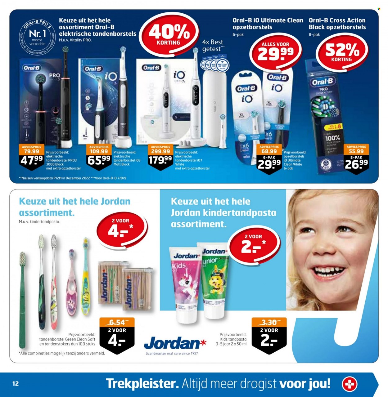 thumbnail - Trekpleister-aanbieding - 6-6-2023 - 18-6-2023 -  producten in de aanbieding - Oral-B, tandenborstel, tandenstoker, tandpasta, opzetborstels, elektrische tandenborstel. Pagina 12.