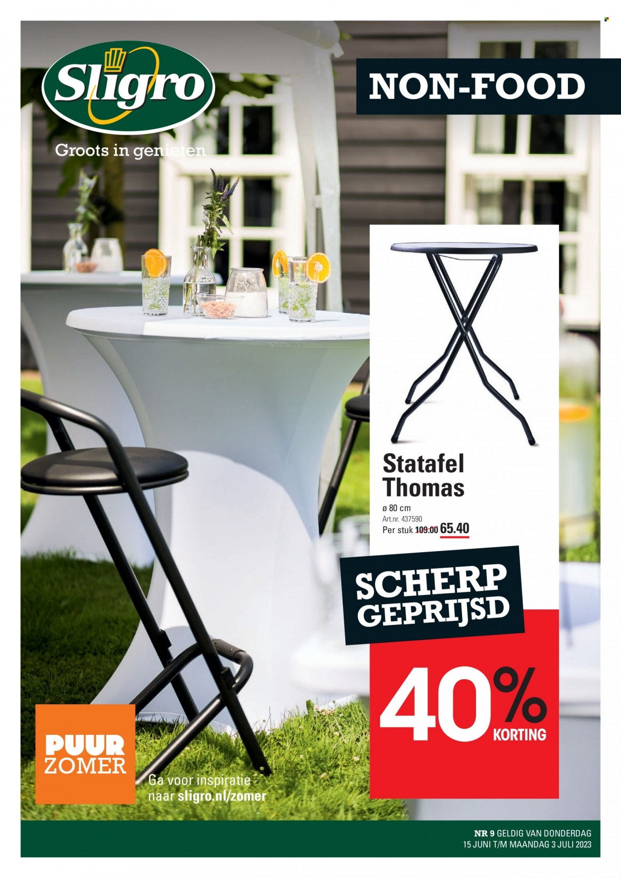 Sligro-aanbieding - 15-6-2023 - 3-7-2023. Pagina 1