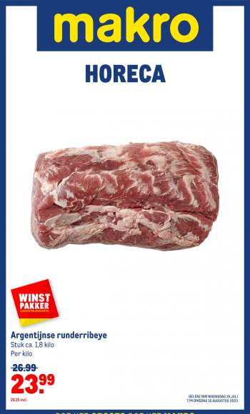 Makro-aanbieding - 19-7-2023 - 15-8-2023.