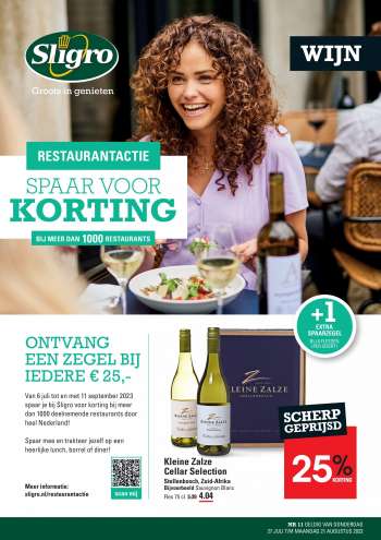 Sligro-aanbieding - 27-7-2023 - 21-8-2023.