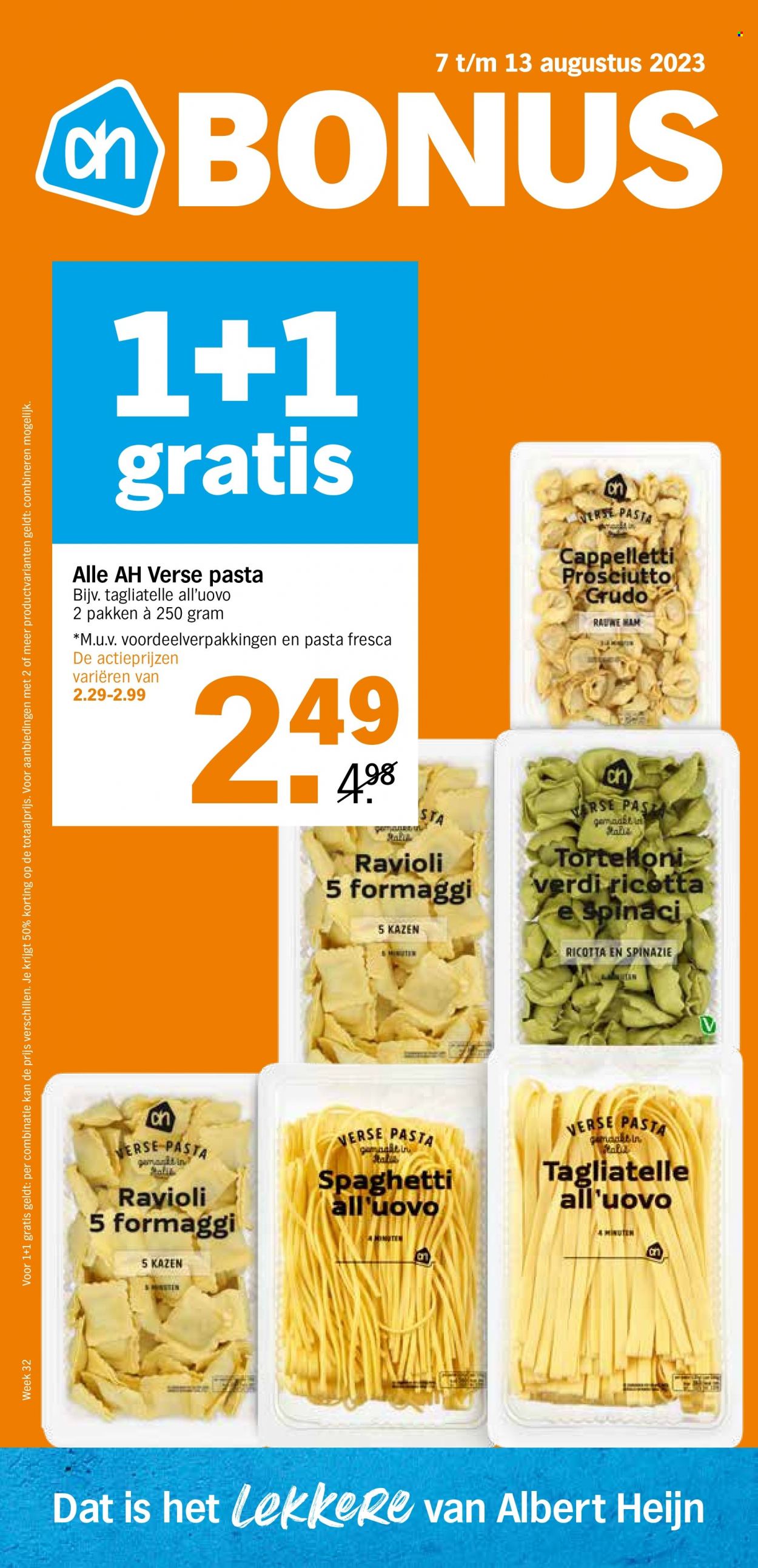 Albert Heijn-aanbieding - 7-8-2023 - 13-8-2023. Pagina 1