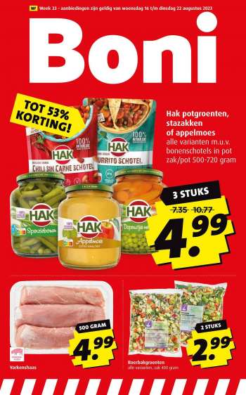 Boni-aanbieding - 16-8-2023 - 22-8-2023.
