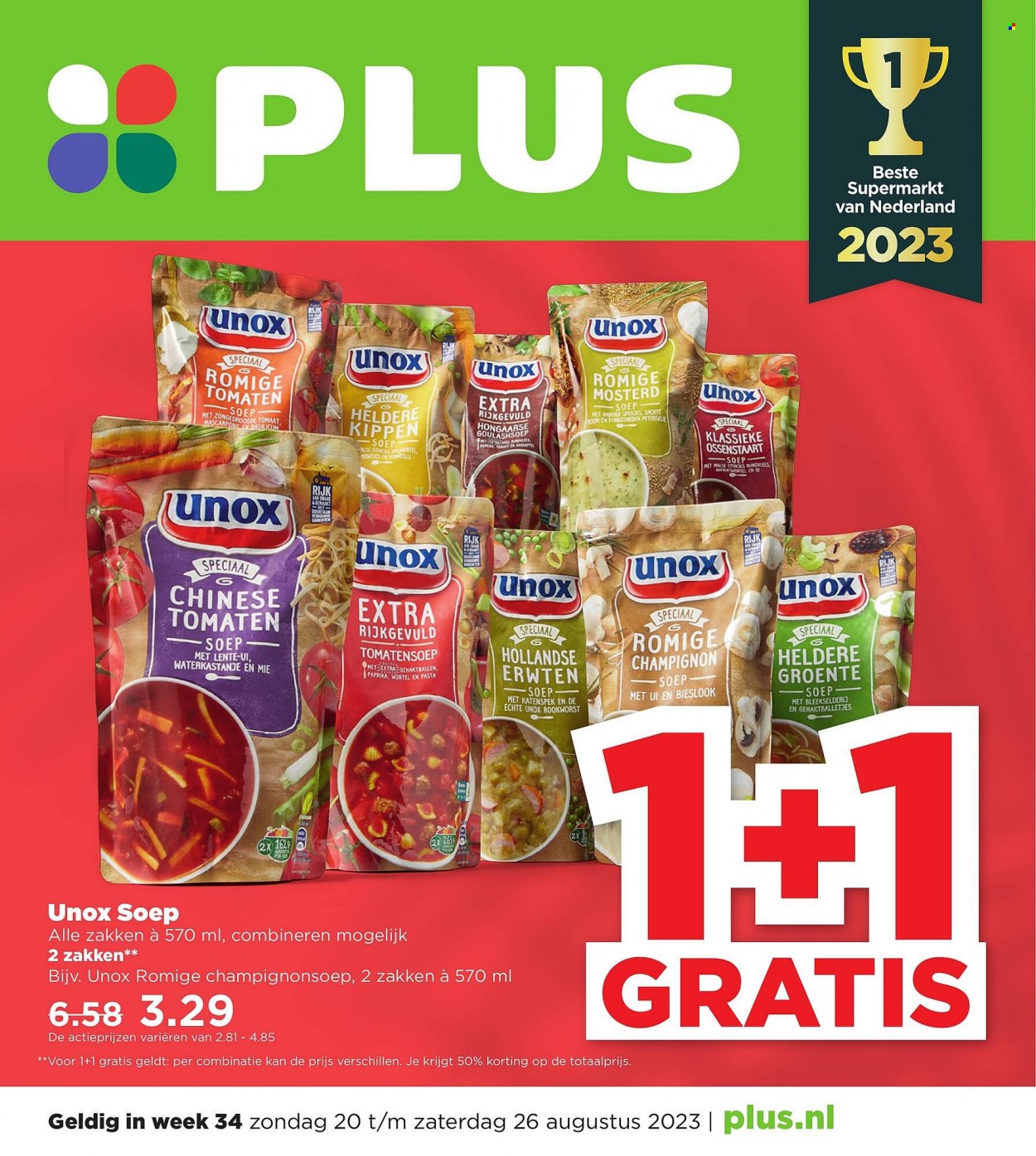 Plus-aanbieding - 20-8-2023 - 26-8-2023. Pagina 1