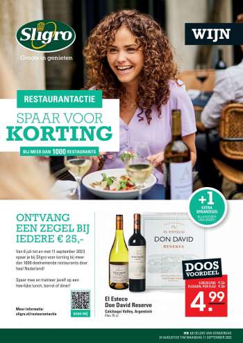 Sligro-aanbieding - 24-8-2023 - 11-9-2023.