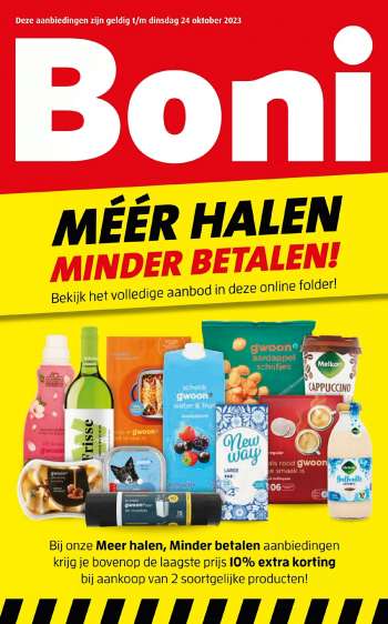 Boni-aanbieding - 23-8-2023 - 24-10-2023.