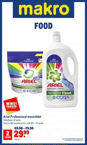 Makro-aanbieding - 30-8-2023 - 12-9-2023.