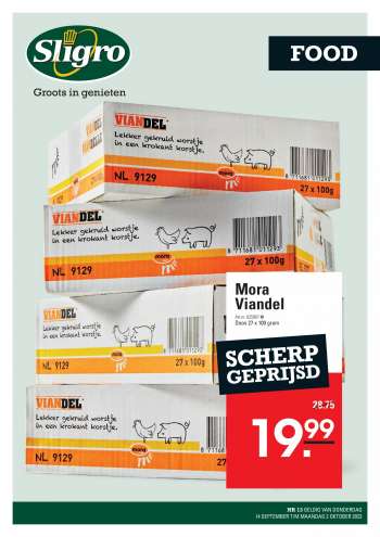 Sligro-aanbieding - 13-9-2023 - 2-10-2023.