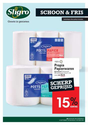 Sligro-aanbieding - 13-9-2023 - 2-10-2023.