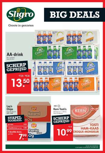 Sligro-aanbieding - 13-9-2023 - 2-10-2023.