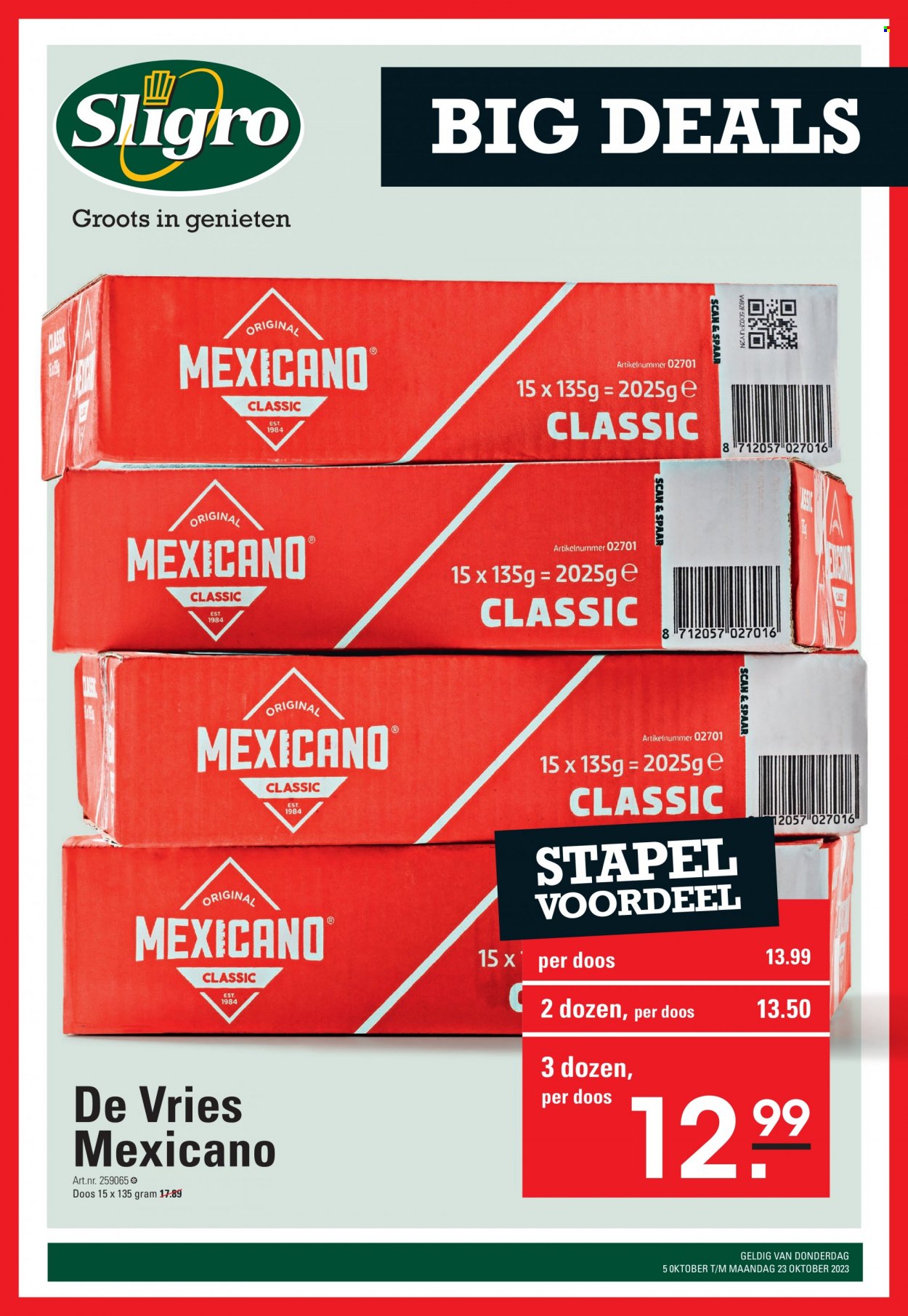 Sligro-aanbieding - 5-10-2023 - 23-10-2023. Pagina 1
