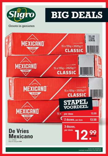 Sligro-aanbieding - 5-10-2023 - 23-10-2023.