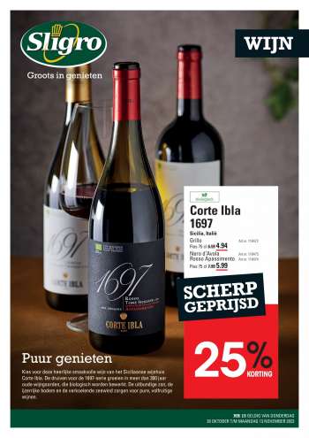 Sligro-aanbieding - 26-10-2023 - 13-11-2023.