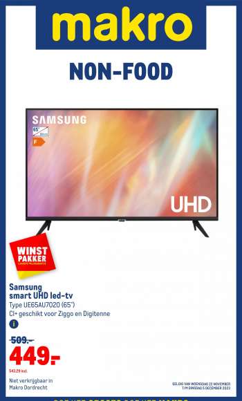 Makro-aanbieding - 22-11-2023 - 5-12-2023.