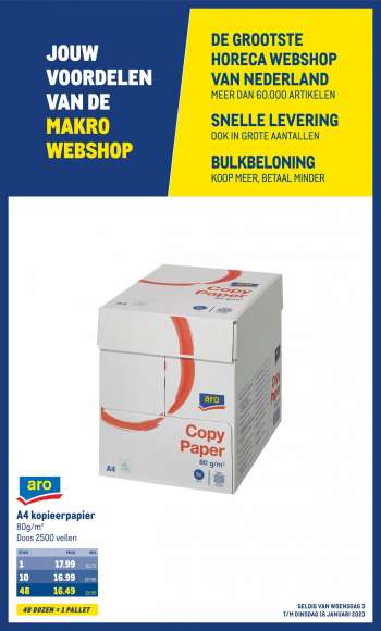 Makro-aanbieding - 3-1-2024 - 16-1-2024.