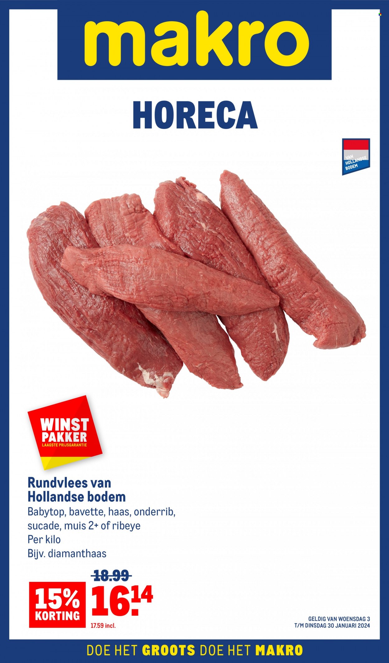 Makro-aanbieding - 3-1-2024 - 30-1-2024. Pagina 1