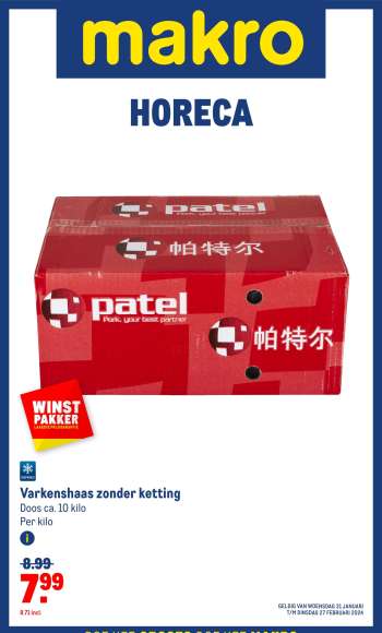 Makro-aanbieding - 31-1-2024 - 27-2-2024.