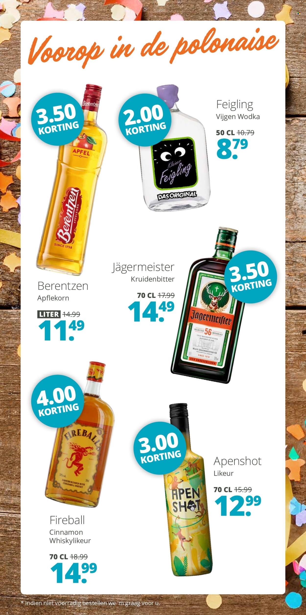 thumbnail - Mitra-aanbieding - 5-2-2024 - 18-2-2024 -  producten in de aanbieding - alcohol, Jägermeister, whisky, likeur. Pagina 9.