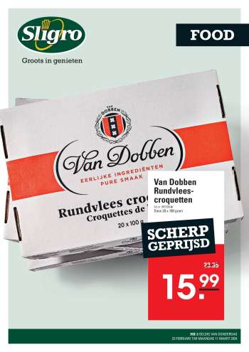 Sligro-aanbieding - 22-2-2024 - 11-3-2024.