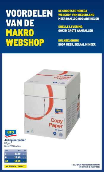 Makro-aanbieding - 28-2-2024 - 12-3-2024.