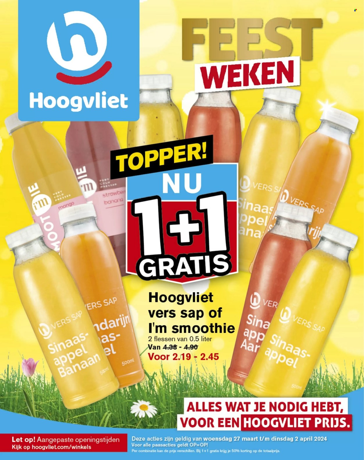 Hoogvliet-aanbieding - 27-3-2024 - 2-4-2024. Pagina 1