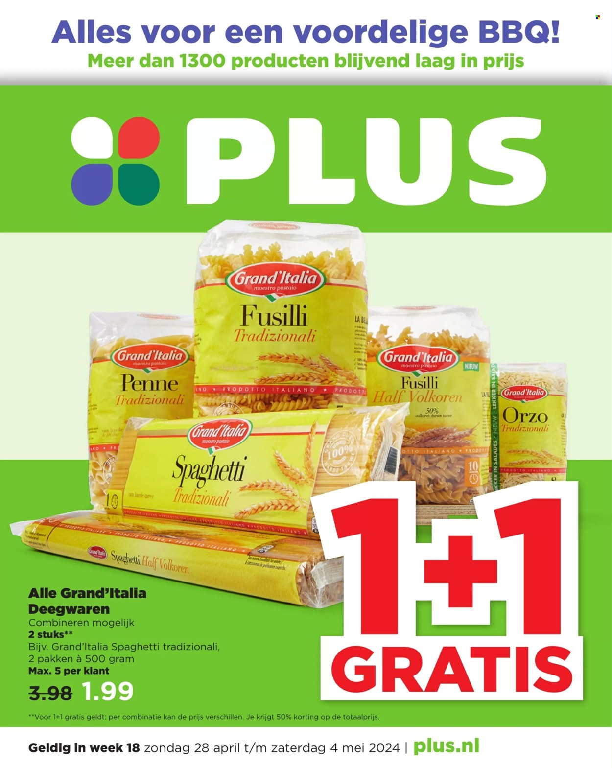 Plus-aanbieding - 28-4-2024 - 4-5-2024. Pagina 1